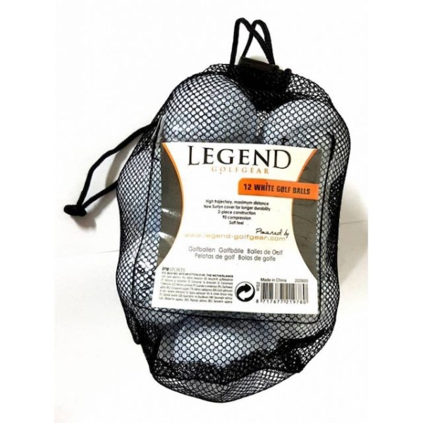 Legend golfballen 12 stuks wit