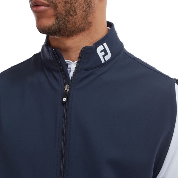 Footjoy full zip vest navy - Afbeelding 4