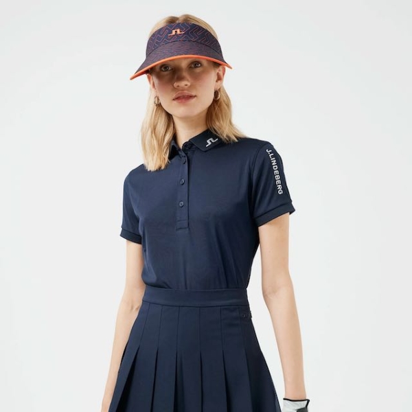 Lindeberg tour tech polo dames navy - Afbeelding 3