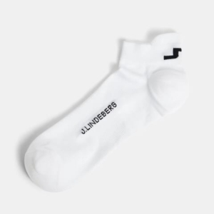 J Lindeberg short golf sock white