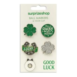 Surprizeshop good luck ball markers en visor clip