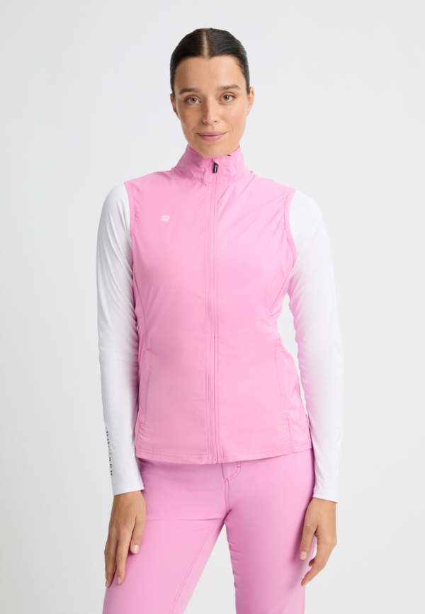 Rohnisch packable ultra light golf vest fuchsia pink