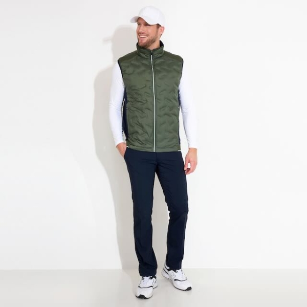 Abacus mens Portrush golf hybrid vest forest - Afbeelding 3