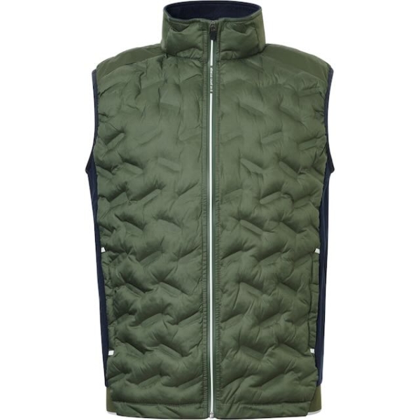 Abacus mens Portrush golf hybrid vest forest