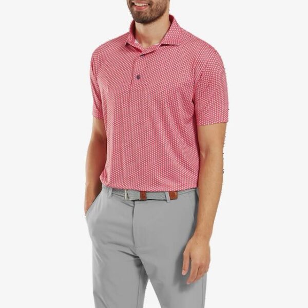 Footjoy heren golf polo hibiscus