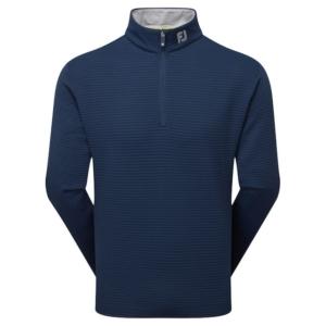 Footjoy quilt texture heren golf chill out pullover navy