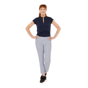 Func Factory Thea ankle pant navy print